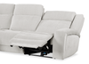 Shaquille O’Neal Home Legacy 3-Piece Left-Facing Power Reclining Sectional with Shaq-o-pedic Comfort - Grey  | Sofa sectionnel de gauche à inclinaison électrique Legacy de Shaquille O’Neal Home 3 pièces avec confort Shaq-o-pedic - gris