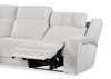 Shaquille O’Neal Home Legacy 3-Piece Left-Facing Power Reclining Sectional with Shaq-o-pedic Comfort - Grey  | Sofa sectionnel de gauche à inclinaison électrique Legacy de Shaquille O’Neal Home 3 pièces avec confort Shaq-o-pedic - gris