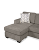 Made in Canada Lennox Chenille Fabric Reversible Sectional with Reversible Cushions - Grey | Sofa sectionnel réversible Lennox fabriqué au Canada en tissu de chenille avec coussins réversibles - gris