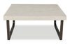 Lisette 40” Contemporary 2-Pack Coffee + End Table with Cement Look Top - Grey | Ensemble de 2 tables contemporaines Lisette de 40 po, table à café et table de bout, avec dessus d’apparence ciment - gris