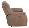Marcel 39” Fabric Power Reclining Chair with USB Port – Warm Brown | Fauteuil à inclinaison électrique Marcel de 39 po en tissu avec port USB – brun chaud