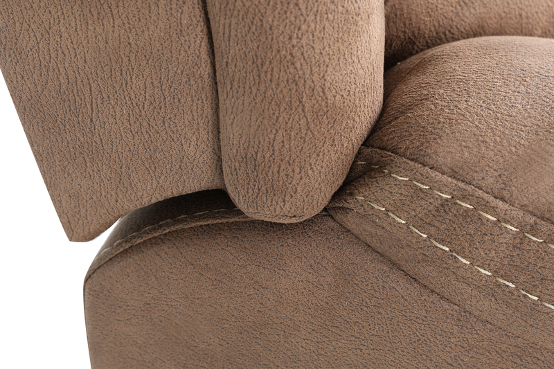 Marcel 39” Fabric Power Reclining Chair with USB Port – Warm Brown