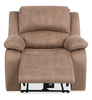 Marcel 39” Fabric Power Reclining Chair with USB Port – Warm Brown | Fauteuil à inclinaison électrique Marcel de 39 po en tissu avec port USB – brun chaud