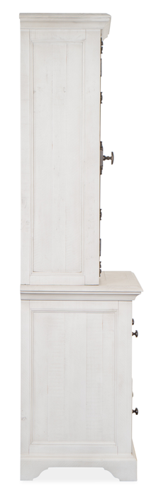 Milson 32\" Filing Cabinet with Glass Doors - Alabaster