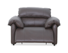 Momento 54" Genuine Leather Power Reclining Chair – Chocolate  | Fauteuil à inclinaison électrique Momento de 54 po en cuir véritable - chocolat
