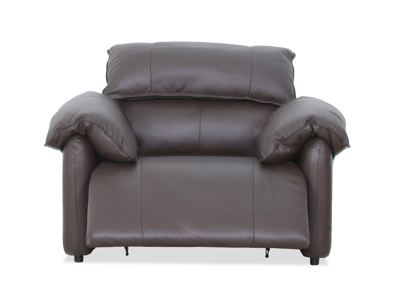 Momento 54\" Genuine Leather Power Reclining Chair – Chocolate