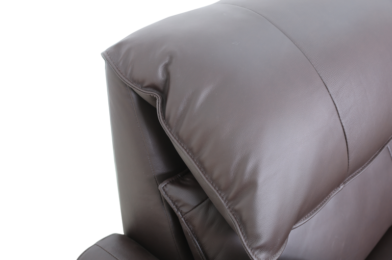 Momento 90\" Genuine Leather Power Reclining Sofa – Chocolate