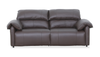 Momento 90" Genuine Leather Power Reclining Sofa – Chocolate  | Sofa à inclinaison électrique Momento de 90 po en cuir véritable - chocolat