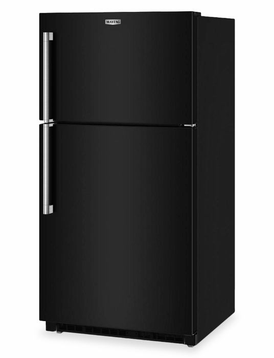 Maytag 33\" 21 Cu. Ft. Wide Top Mount Refrigerator with Garage Mode - Black - MRTX5121TB