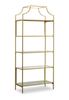 Nightingale 30” 5-Shelf Metal Bookcase – Gold Satin | Bibliothèque Nightingale de 30 po en métal à 5 tablettes - doré satiné