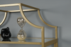Nightingale 30” 5-Shelf Metal Bookcase – Gold Satin | Bibliothèque Nightingale de 30 po en métal à 5 tablettes - doré satiné