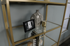 Nightingale 30” 5-Shelf Metal Bookcase – Gold Satin | Bibliothèque Nightingale de 30 po en métal à 5 tablettes - doré satiné