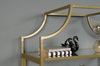 Nightingale 30” 5-Shelf Metal Bookcase – Gold Satin | Bibliothèque Nightingale de 30 po en métal à 5 tablettes - doré satiné