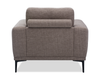 Nola 39” Fabric Chair with Removable Back Cushion – Mocha  | Fauteuil Nola de 39 po en tissu avec coussin de dossier amovible - moka