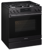 Samsung 6 Cu. Ft. Slide-In True Convection with Air Fry Max – Matte Black Stainless Steal - NSG80H60SEAA | Cuisinière encastrée Samsung de 6 pi3 à convection véritable avec friture à air Air Fry Max - acier inoxydable noir mat - NSG80H60SEAA