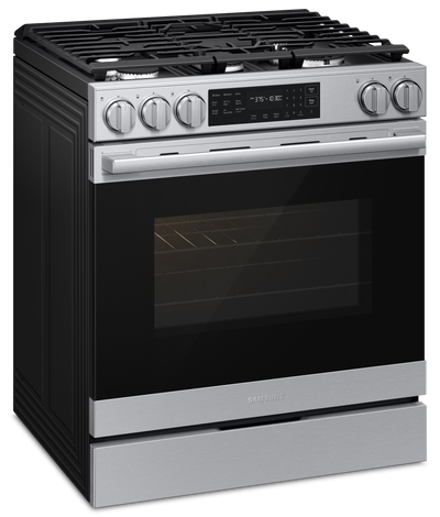 Samsung 6 Cu. Ft. Slide-In True Convection Range with Air Fry Max - Stainless Steel - NSG80H60SRAA  | Cuisinière encastrée Samsung de 6 pi3 à convection véritable avec friture à air Air Fry Max - acier inoxydable - NSG80H60SRAA