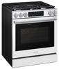 Samsung 6 Cu. Ft. Slide-In Range Convection with Air Fry – White Glass - NSG90H60SWAA | Cuisinière encastrée Samsung de 6 pi3 à convection avec friture à air - acier inoxydable résistant aux traces de doigts - NSG90H60SRAA