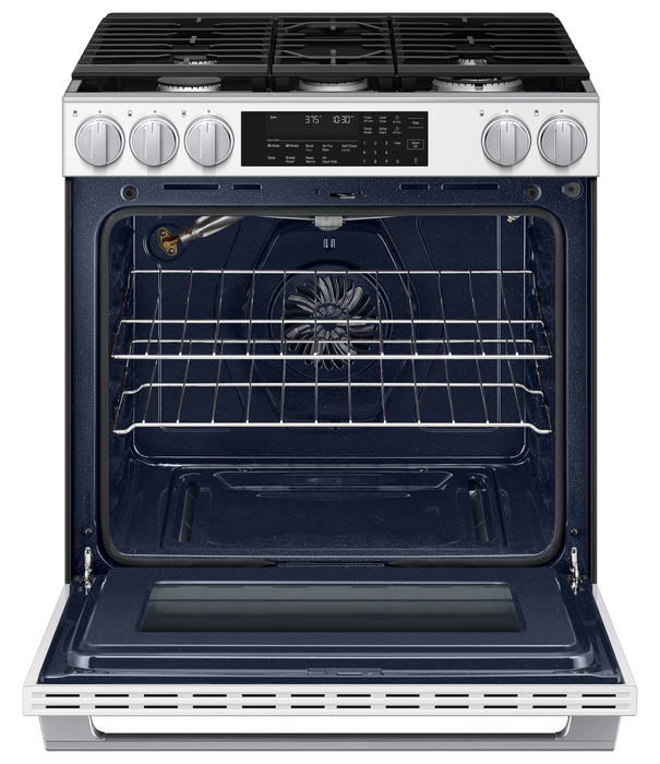 Samsung 6 Cu. Ft. Slide-In Range Convection with Air Fry – White Glass - NSG90H60SWAA
