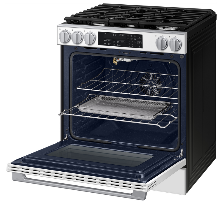 Samsung 6 Cu. Ft. Slide-In Range Convection with Air Fry – White Glass - NSG90H60SWAA