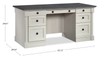 Palladia 65.12" Executive Desk with 7 Drawers – Glacier Oak | Bureau de direction Palladia de 65,12 po à 7 tiroirs - chêne glacier