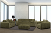 Made in Canada Pebble 96" Fabric Sofa with Matching Accent Pillows - Green | Sofa Pebble de 96 po fabriqué au Canada en tissu avec coussins décoratifs assortis - vert