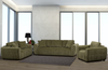 Made in Canada Pebble 96" Fabric Sofa with Matching Accent Pillows - Green | Sofa Pebble de 96 po fabriqué au Canada en tissu avec coussins décoratifs assortis - vert