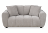 Made in Canada Pebble 70" Fabric Loveseat with Matching Accent Pillows - Grey | Causeuse Pebble de 70 po fabriquée au Canada en tissu avec coussins décoratifs assortis - grise