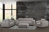 Made in Canada Pebble 96" Fabric Sofa with Matching Accent Pillows - Grey | Sofa Pebble de 96 po fabriqué au Canada en tissu avec coussins décoratifs assortis - gris