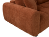 Made in Canada Pebble 96" Fabric Sofa with Matching Accent Pillows - Orange | Sofa Pebble de 96 po fabriqué au Canada en tissu avec coussins décoratifs assortis - orange