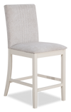 Piper Counter-Height Dining Chair with Vegan-Leather Fabric - Brown 