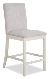 Piper Counter-Height Dining Chair with Vegan-Leather Fabric - Brown  