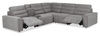 Shaquille O’Neal Home Prestige 6-Piece Sectional with Power Reclining – Grey | Sofa sectionnel Prestige de Shaquille O’Neal Home 6 pièces avec inclinaison électrique - gris