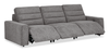 Shaquille O’Neal Home Prestige 3-piece Power Reclining Sofa – Grey | Sofa sectionnel Prestige de Shaquille O’Neal Home 3 pièces avec inclinaison électrique - gris