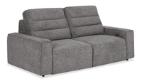 Shaquille O’Neal Home Prestige Sleeper Sectional with Power Sliding– Grey 
