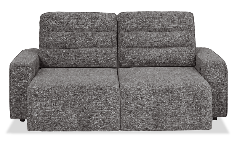 Shaquille O’Neal Home Prestige Sleeper Sectional with Power Sliding– Grey