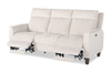 Primrose 81” Chenille Fabric Power Reclining Sofa with Power Headrest – Linen | Sofa à inclinaison électrique Primrose de 81 po en tissu de chenille avec appuie-tête électrique - lin