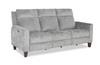 Primrose 81” Chenille Fabric Power Reclining Sofa with Power Headrest – Slate | Sofa à inclinaison électrique Primrose de 81 po en tissu de chenille avec appuie-tête électrique - ardoise