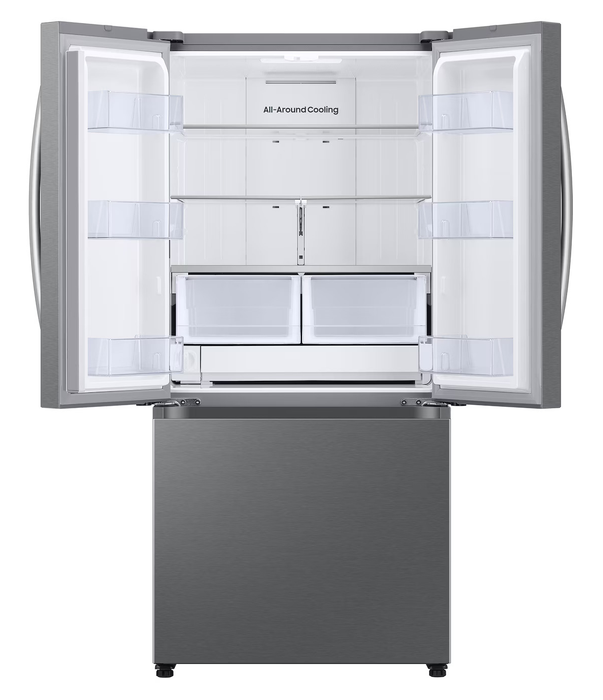 Samsung Bespoke AI 33” 25 Cu. Ft. 3-Door French Door Refrigerator – Stainless Steel - RF25C5A01SRAA