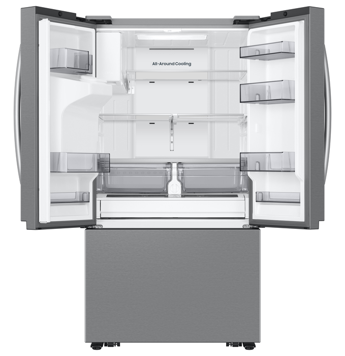Samsung Bespoke 35.75” 31 Cu. Ft. 3-Door French Door Refrigerator – Stainless Steel - RF32CG5B30SRAA