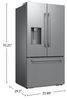 Samsung Bespoke 35.8" 24 Cu. Ft. Counter-Depth French Door Refrigerator – Stainless Steel - RF70H25HERAA | Réfrigérateur Bespoke de Samsung de 24 pi3 et de 35,8 po de profondeur comptoir à portes françaises – acier inoxydable - RF70H25HERAA