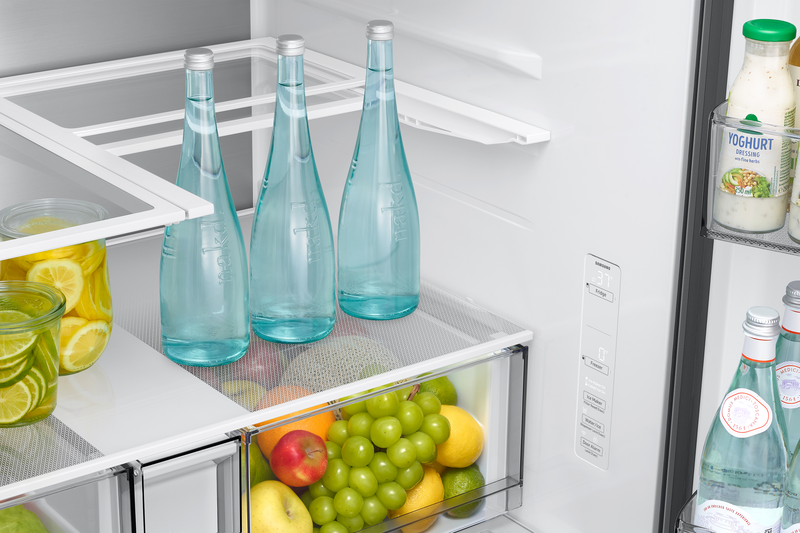 Samsung Bespoke 35.8” 24 Cu. Ft. Counter-Depth French Door Refrigerator – Stainless Steel - RF70H25HERAA