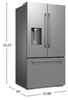Samsung Bespoke AI 35.88” 29 Cu. Ft. 3-Door French Door Refrigerator – Silver - RF70H30HERAA | Réfrigérateur à 3 portes Bespoke de Samsung de 29 pi3 et de 35,88 po à portes françaises avec IA - argenté - RF70H30HERAA