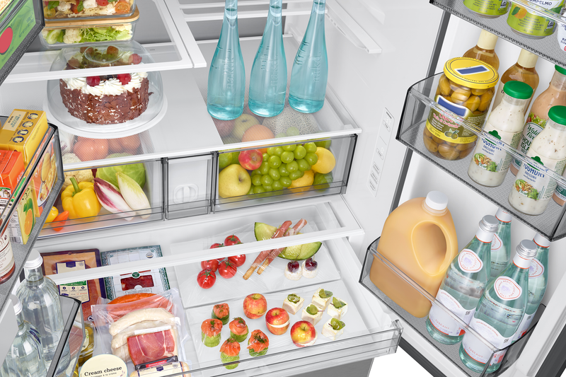 Samsung Bespoke AI 35.88” 29 Cu. Ft. 3-Door French Door Refrigerator –  Stainless Steel - RF70H30KERAA