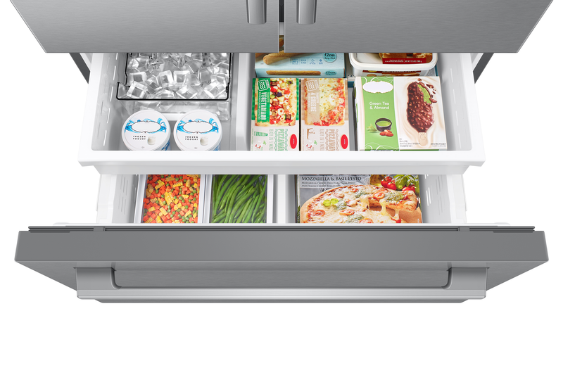 Samsung Bespoke AI 35.88” 29 Cu. Ft. 3-Door French Door Refrigerator –  Stainless Steel - RF70H30KERAA