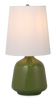 Rian 10" Table Lamp with Linen Shade – Green  | Lampe de table Rian de 10 po avec abat-jour en lin - verte