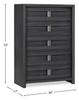 Rocco Bedroom Chest of Drawers, 5-Drawer, 36"W x 52"H - Dark Grey | Commode verticale de chambre à coucher Rocco de 36 po (L) x 52 po (H) à 5 tiroirs - gris foncé