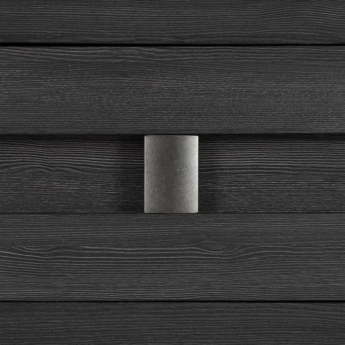 Rocco Bedroom Chest of Drawers, 5-Drawer, 36\"W x 52\"H - Dark Grey