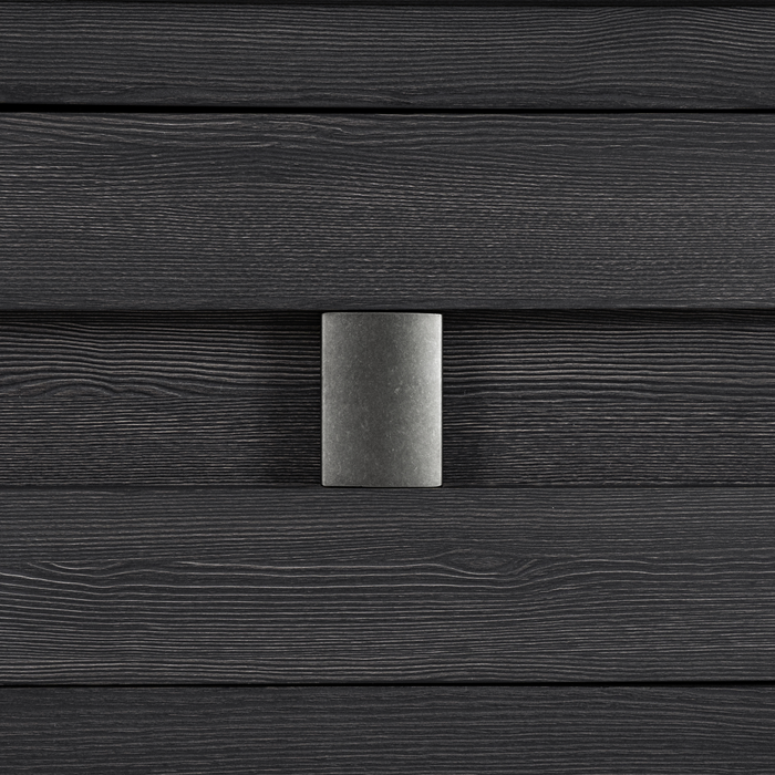 Rocco Storage Bed with 2 Built-In Footboard Drawers & LED Lit Headboard, Dark Grey - Queen Size 