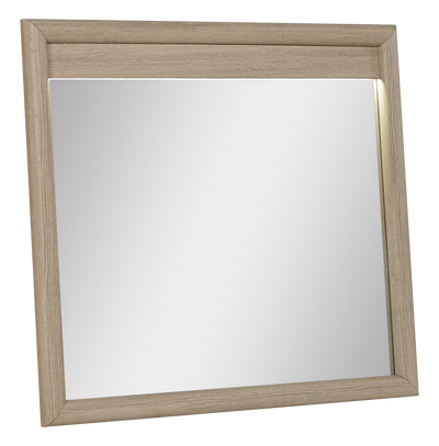 Rocco Bedroom Dresser Mirror - Light Brown  | Miroir de commode de chambre à coucher Rocco - brun clair