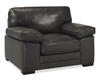 Rodeo 46” Top-Grain Genuine Leather Chair with Removable Cushions – Charcoal | Fauteuil Rodeo de 46 po en cuir véritable de qualité supérieure avec coussins amovibles - anthracite